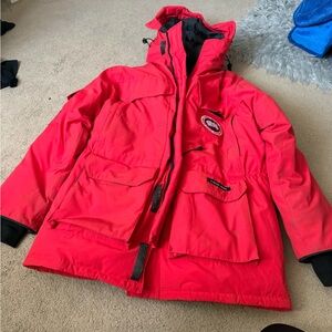 Canada Goose Black and Red Parka